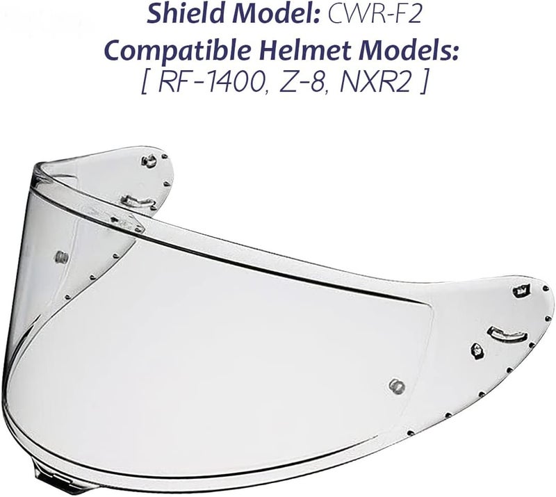 Puentemys CWR-F2 Photochromic Shield Helmet Visor Replacement for RF-1400, Z8, NXR2 Motorcycle Helmets (Clear to Smoke) (CWR-F2) - Image 2